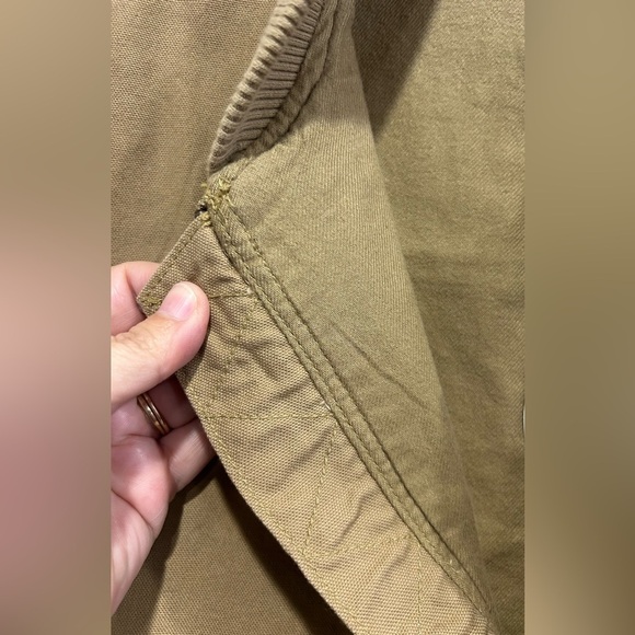 American Eagle AE Men’s Large Workwear Vest Tan Cotton Canvas Rancher Lined NWT - Picture 8 of 14